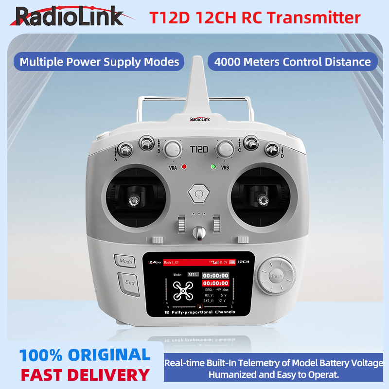 Drone Receiver - RadioLink T12D 12-Channel 2.4GHz RC Transmitter