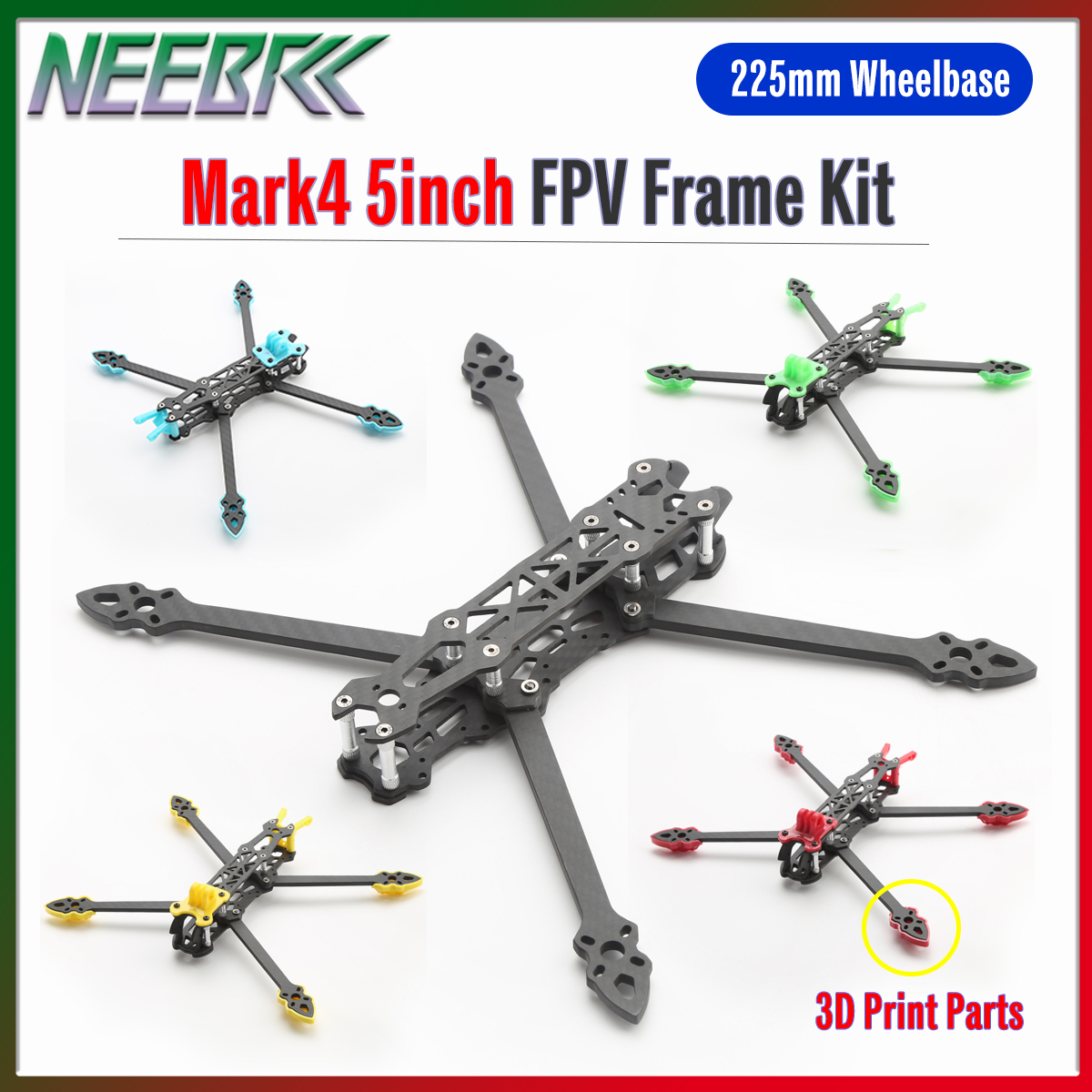 Drone Arm - Mark4 5inch FPV Carbon Fiber Frame