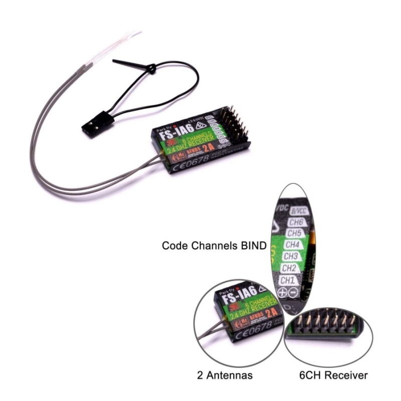Flysky FS-IA6 Receiver 6CH Dua - Drone Antenna บทวิจารณ์และราคา
