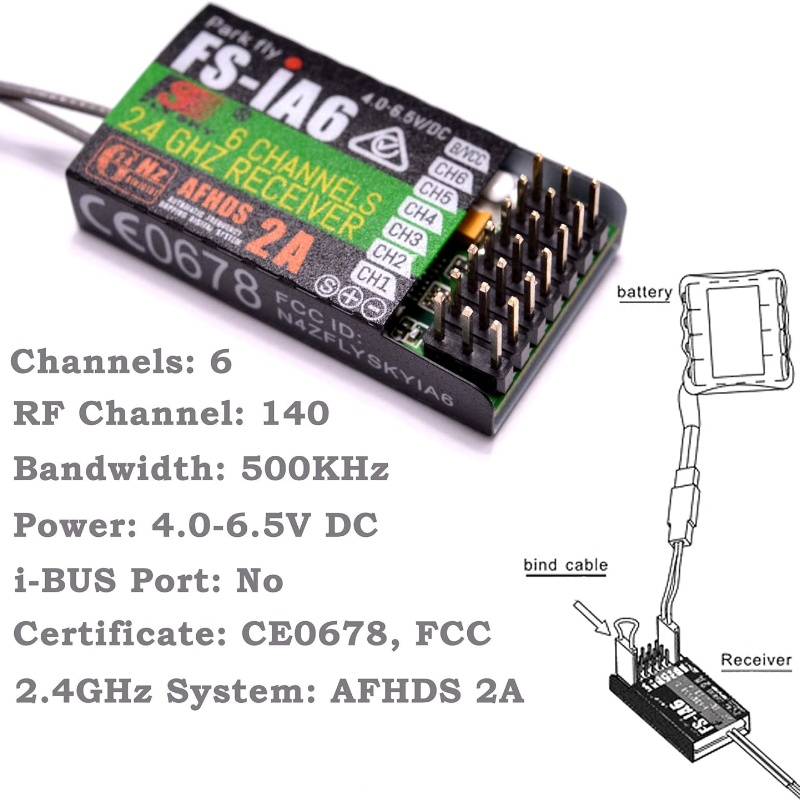 Flysky FS-IA6 Receiver 6CH Dua - Drone Antenna บทวิจารณ์และราคา