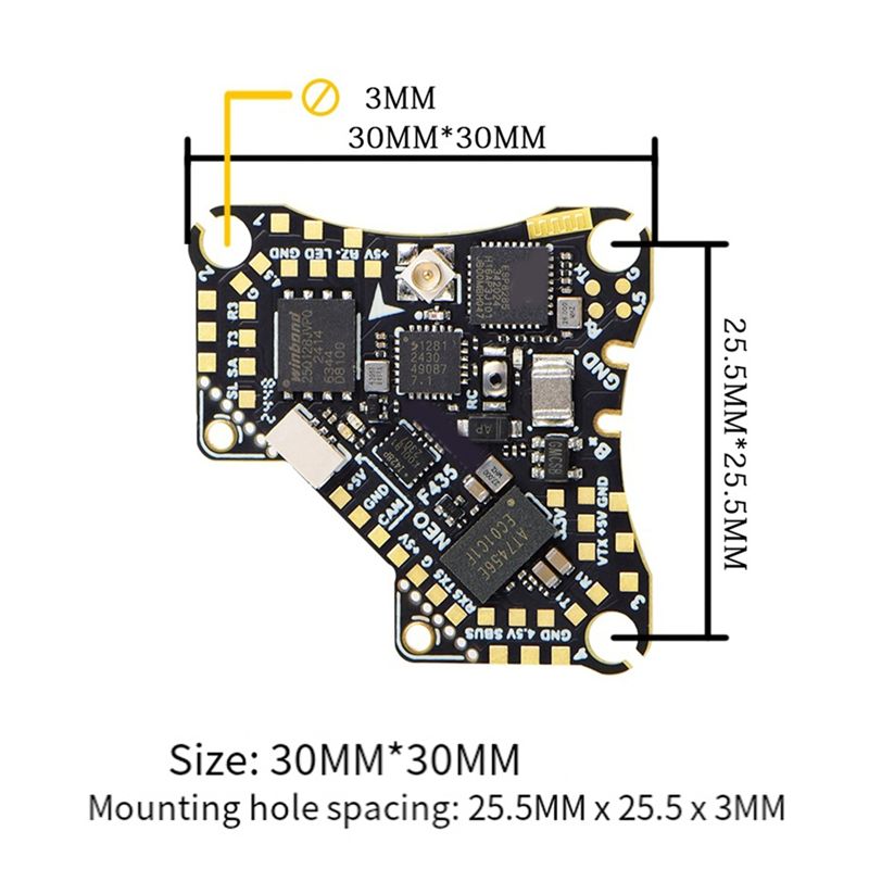 FBIL-F435 NEO 1S AIO Flight Co - Drone Flight Controller บทวิจารณ์และราคา