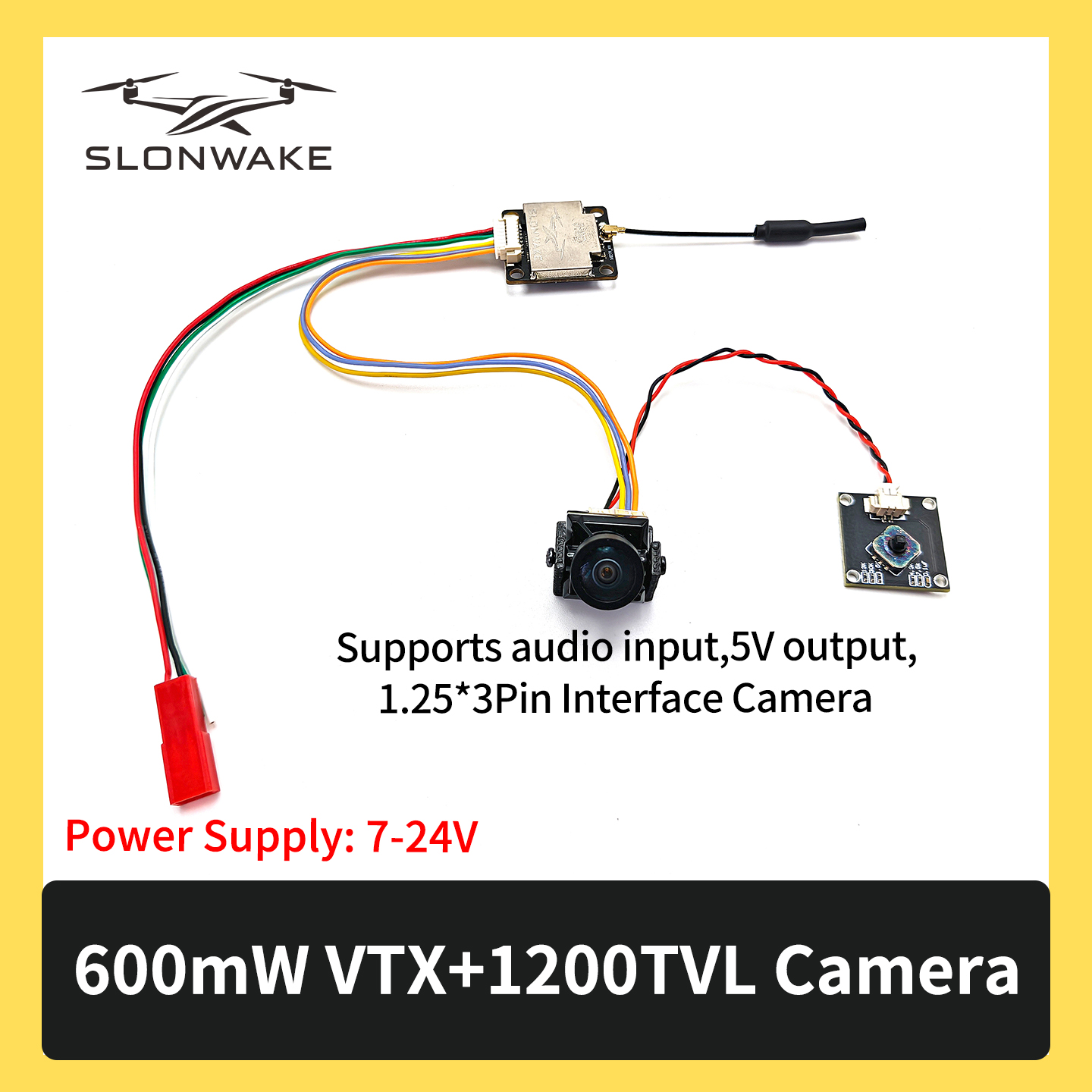 SLONWAKE 5.8G 600mW 7-24V FPV  - Drone Transmitter บทวิจารณ์และราคา
