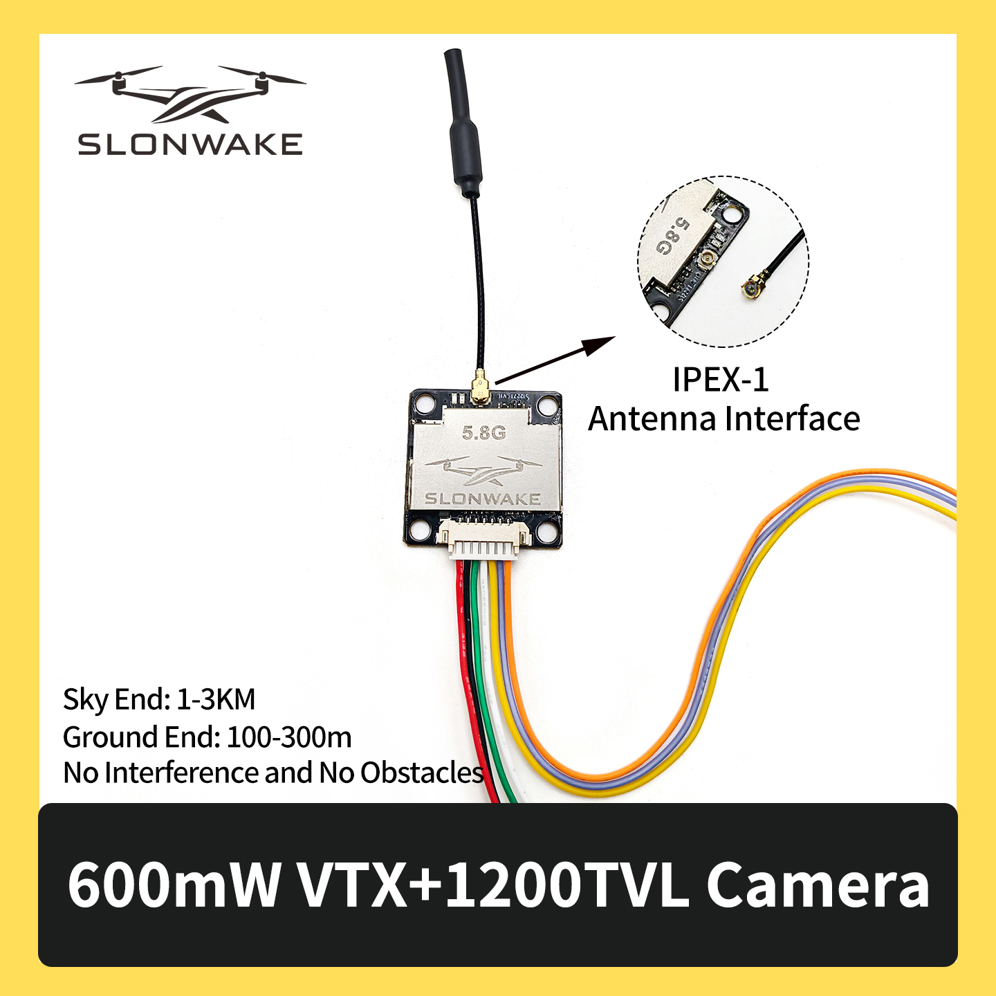 SLONWAKE 5.8G 600mW 7-24V FPV  - Drone Transmitter บทวิจารณ์และราคา