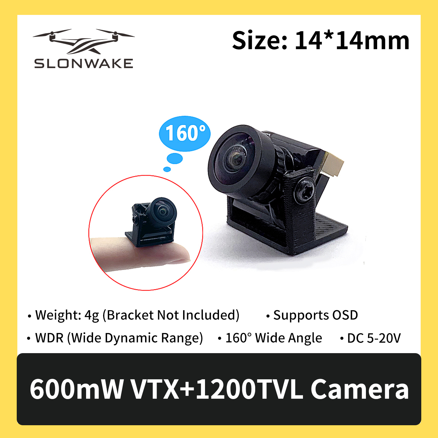 SLONWAKE 5.8G 600mW 7-24V FPV  - Drone Transmitter บทวิจารณ์และราคา