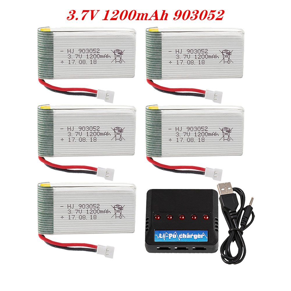 3.7V 1200mah 903052 Lipo Batte - Drone Charger บทวิจารณ์และราคา