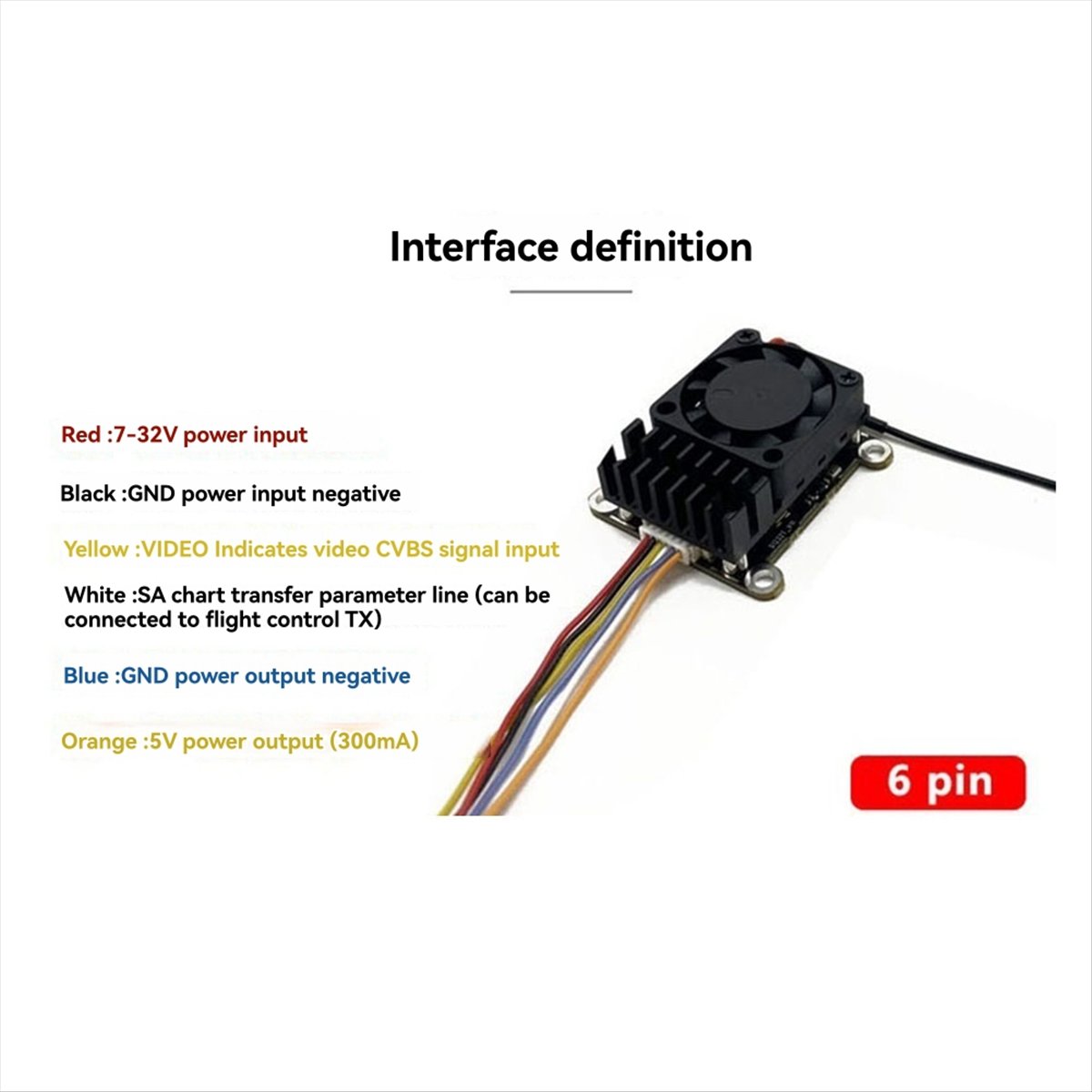 5.8G 2W VTX 2000mW FPV Video T - Drone Transmitter บทวิจารณ์และราคา