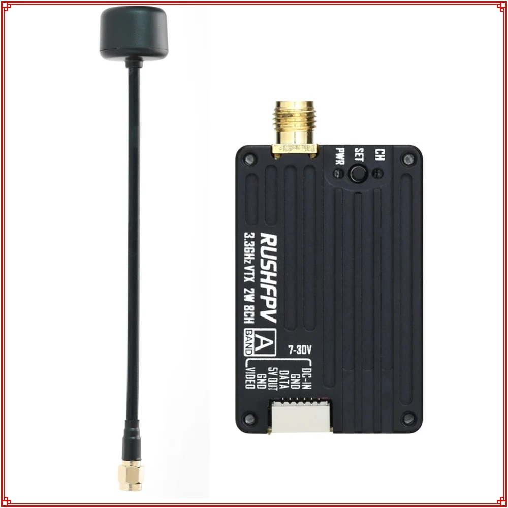 2026 New RUSHFPV 3.3G 2W VTX T - Drone Transmitter บทวิจารณ์และราคา