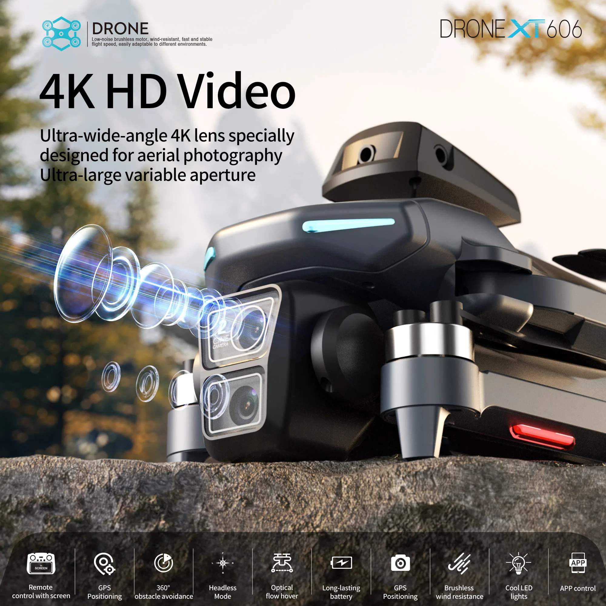 Lenovo XT606 MAX GPS Drone 4k  - Drone Gps Mount บทวิจารณ์และราคา
