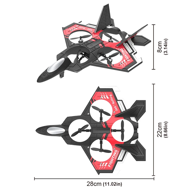 S98 RC Foam Stunt Aircraft Toy - Drone Led Light บทวิจารณ์และราคา