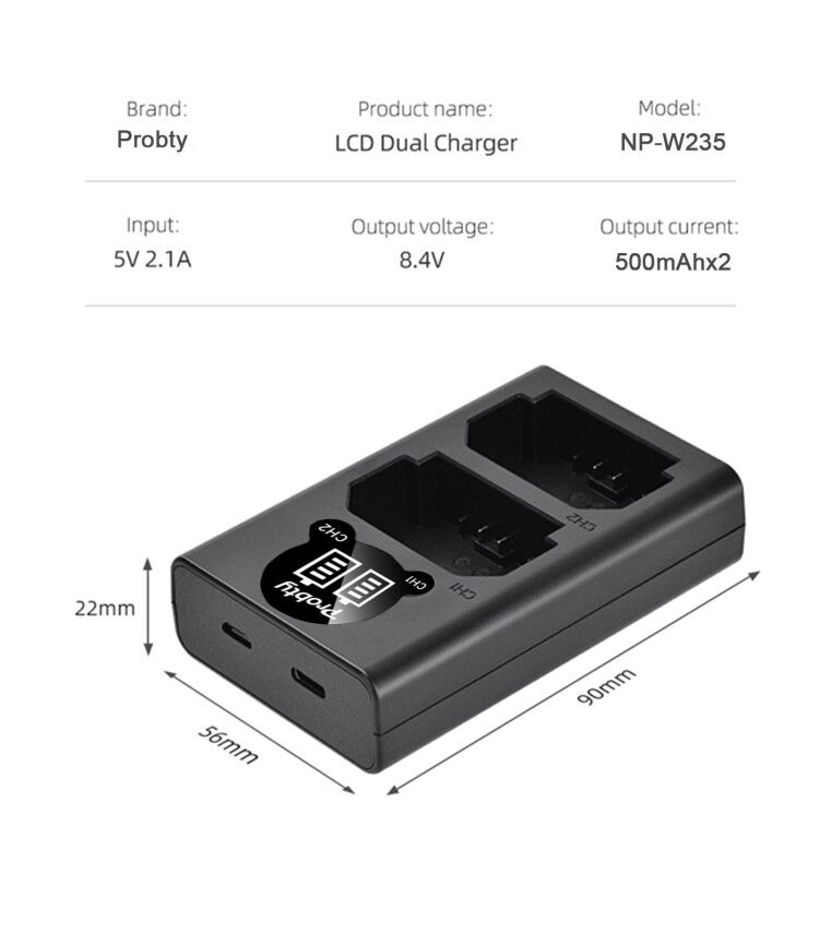 2200mAh NP-W235 NP W235 Batter - Drone Camera บทวิจารณ์และราคา