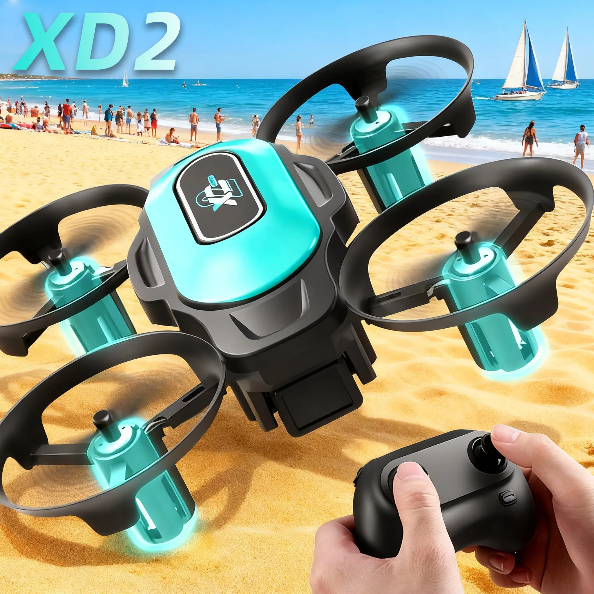 XD2 Mini Drone, 360° Stunt Fli - Drone Led Light บทวิจารณ์และราคา
