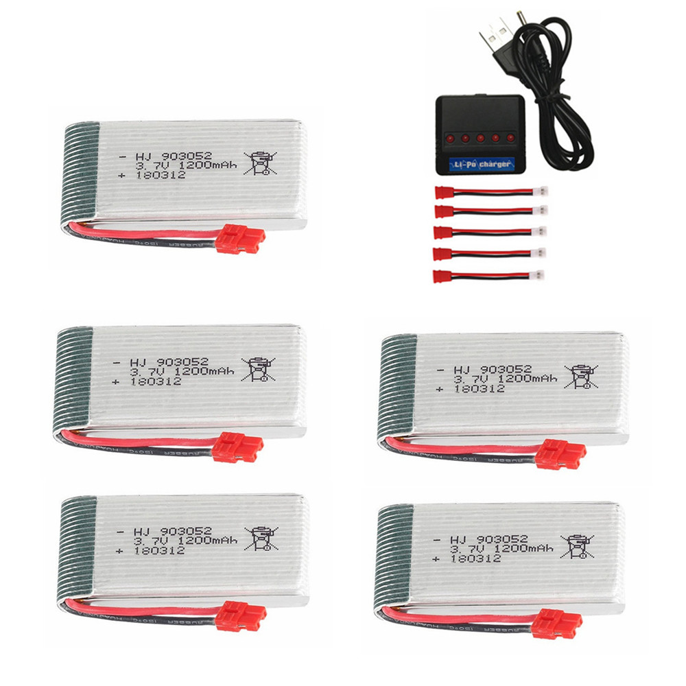 3.7V 1200mAh 903052 lipo batte - Drone Charger บทวิจารณ์และราคา