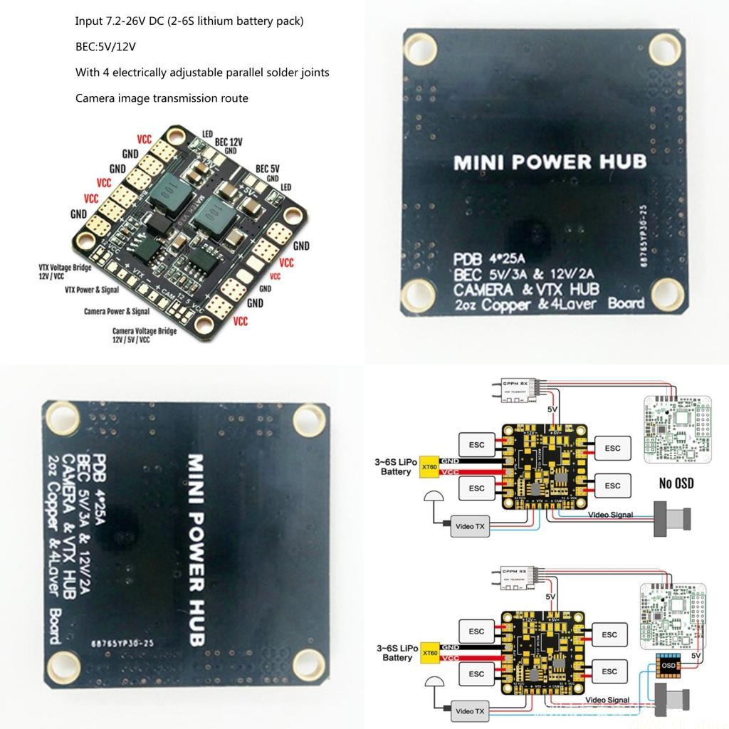 M5TD Matek Mini Power Hub Powe - Drone Power Distribution Board บทวิจารณ์และราคา