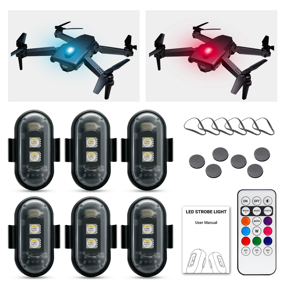 Motorcycle Strobe Light, APP C - Drone Led Light บทวิจารณ์และราคา