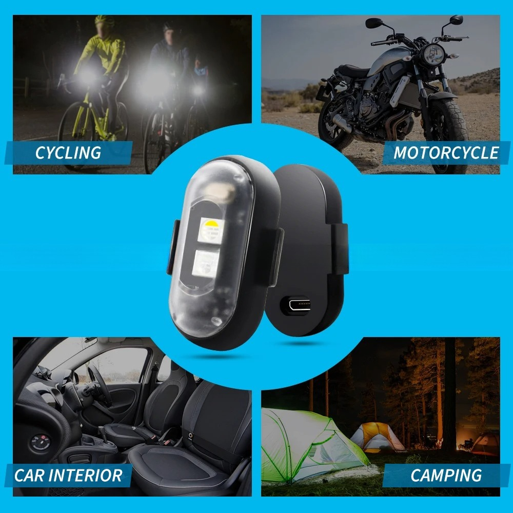 Motorcycle Strobe Light, APP C - Drone Led Light บทวิจารณ์และราคา