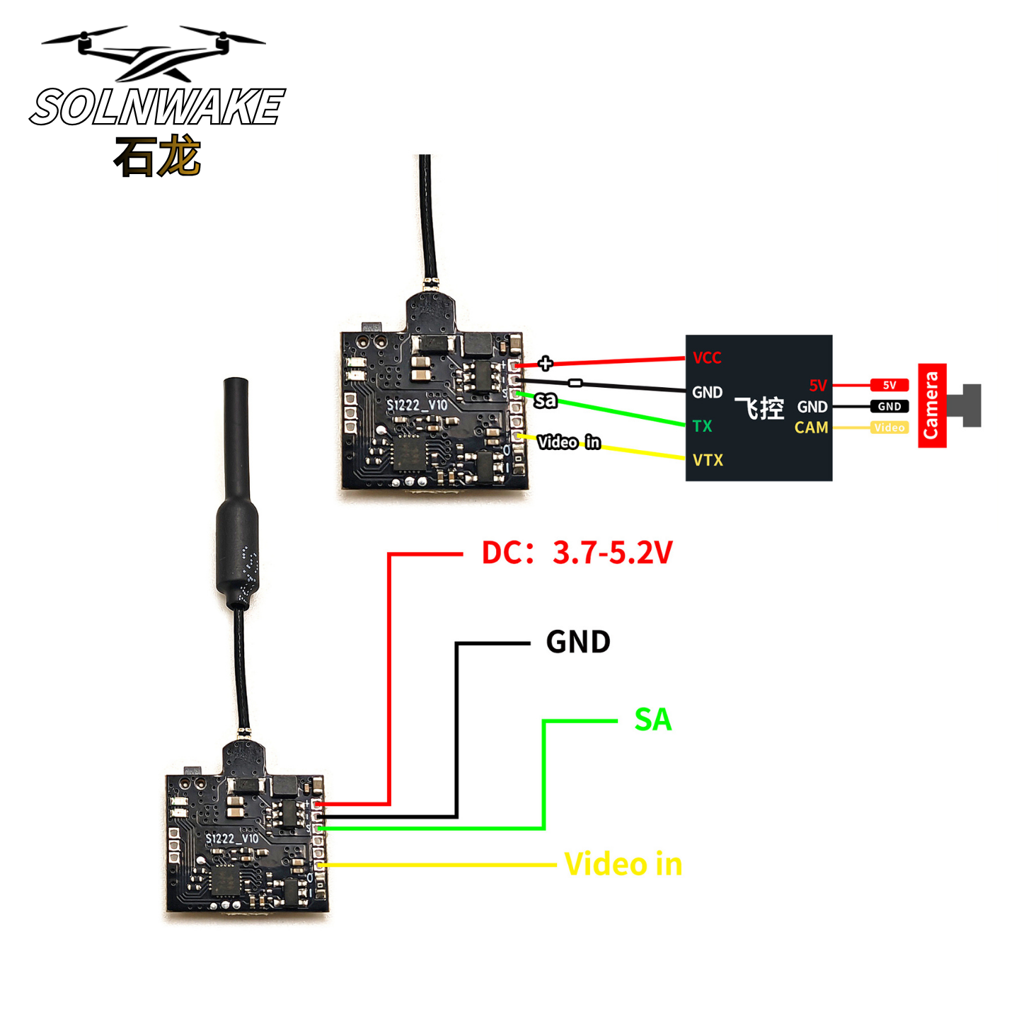 SLONWAKE Nano 5.8G 48CH 200mW  - Drone Transmitter บทวิจารณ์และราคา