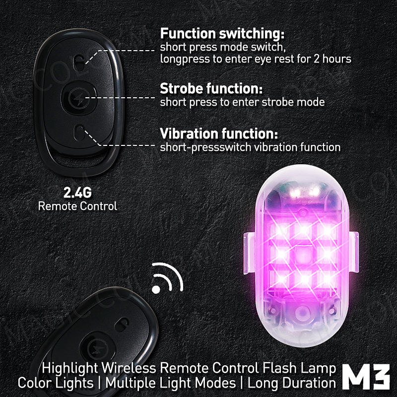 2PCS Wireless LED Strobe Light - Drone Led Light บทวิจารณ์และราคา