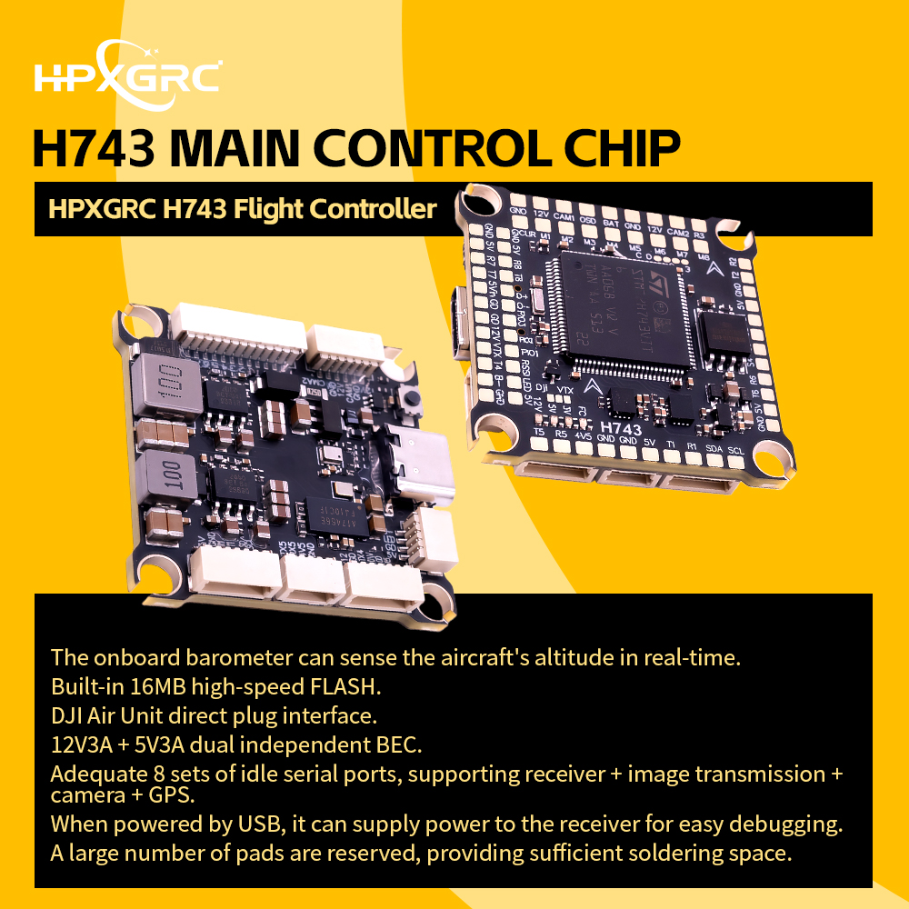 HPXGRC H743 Flight Controller  - Drone Power Distribution Board บทวิจารณ์และราคา