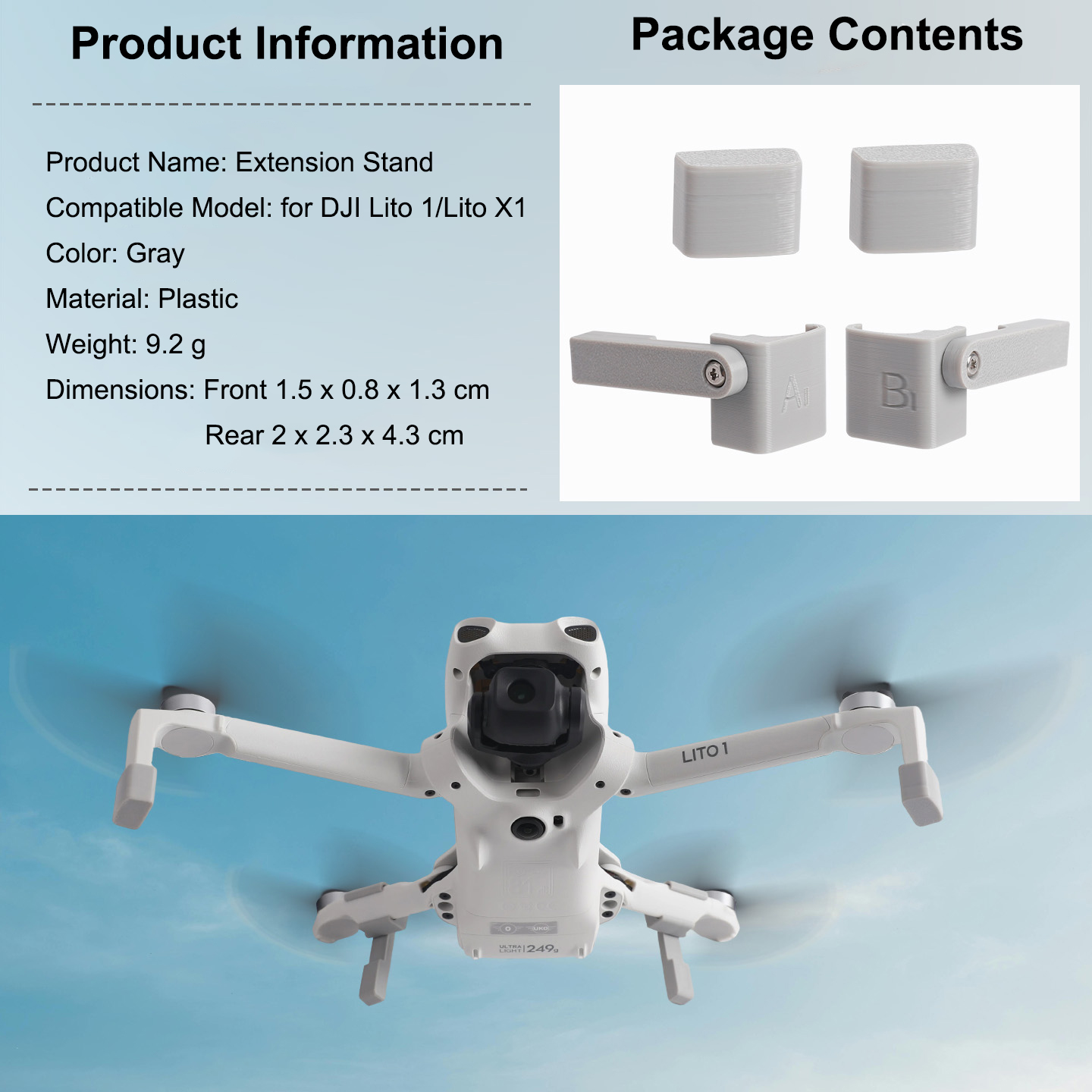 Landing Gear Extender for DJI  - Drone Landing Gear บทวิจารณ์และราคา