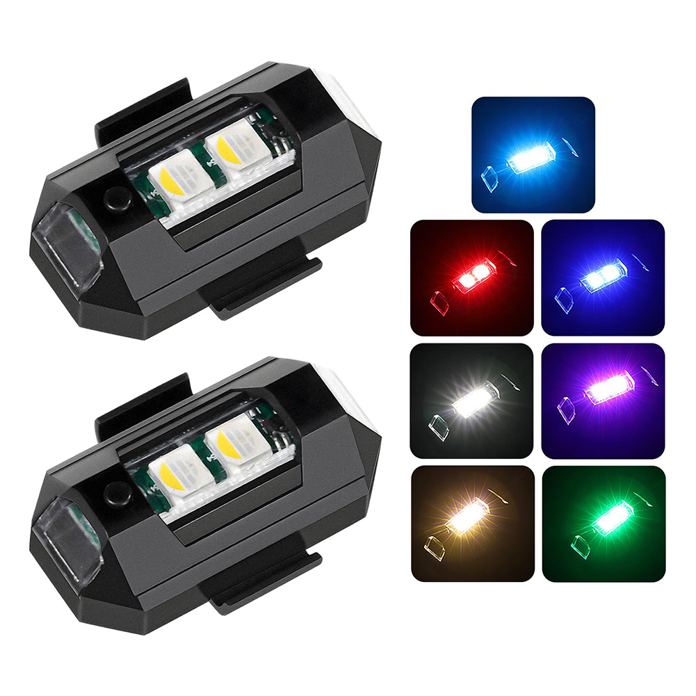 2PCS Mini LED Strobe Lights De - Drone Led Light บทวิจารณ์และราคา