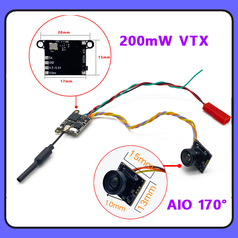 SLONWAKE 5.8G 1200TVL FPV Came - Drone Transmitter บทวิจารณ์และราคา