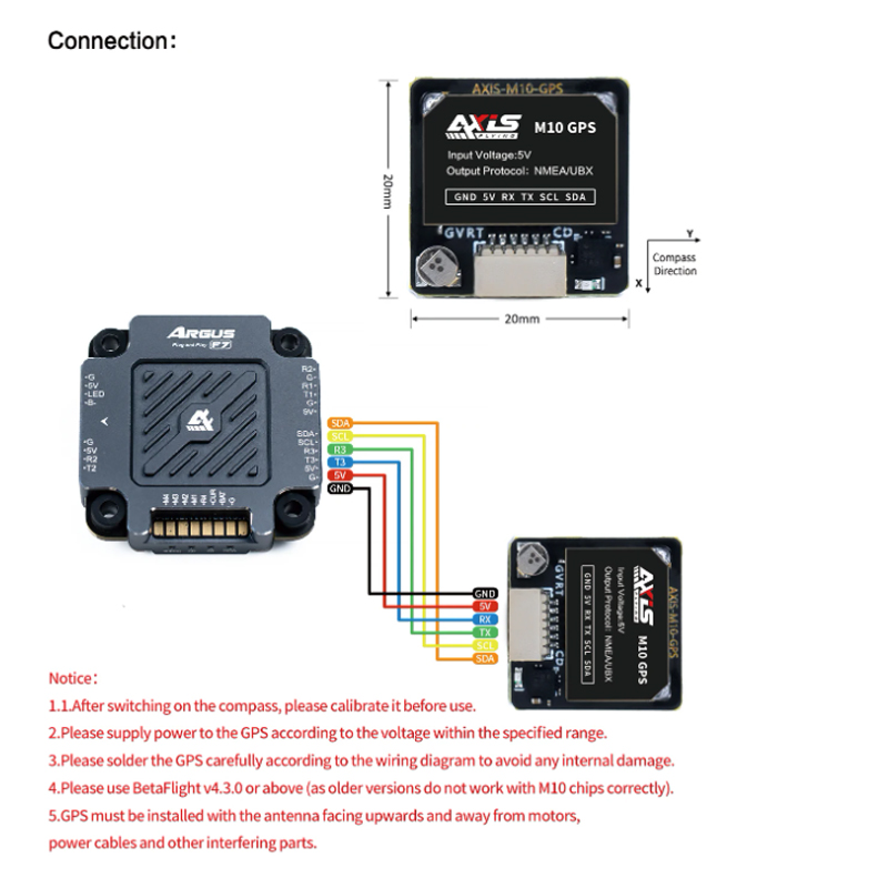 Axisflying M10 GPS Module Buil - Drone Compass บทวิจารณ์และราคา