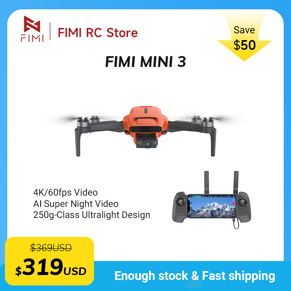 FIMI MINI 3 Camere drone 4K 60 - Drone Gps Mount บทวิจารณ์และราคา