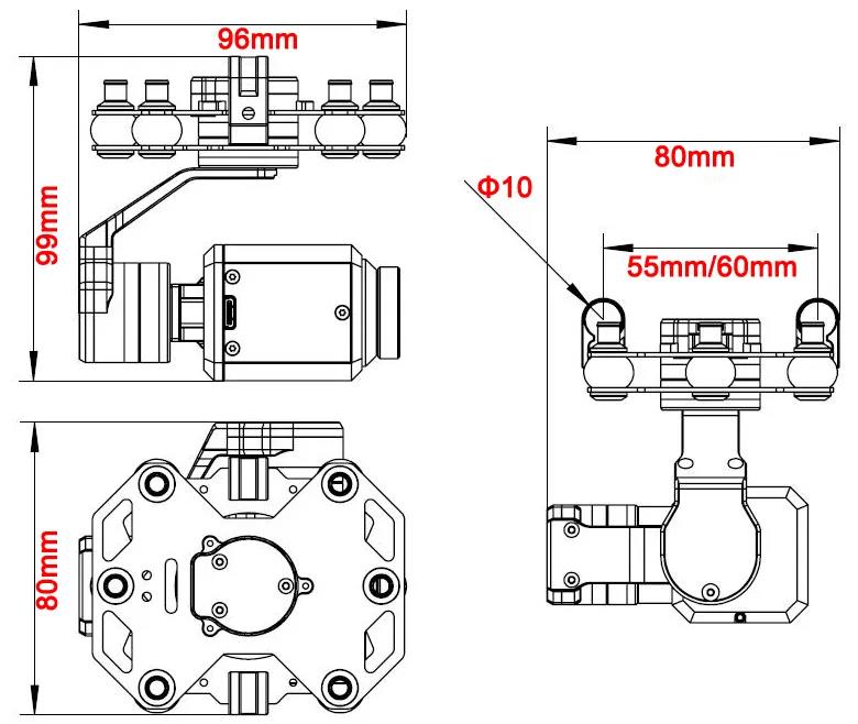 Tarot TL3T20 3-axis Gimbal 640 - Drone Camera บทวิจารณ์และราคา