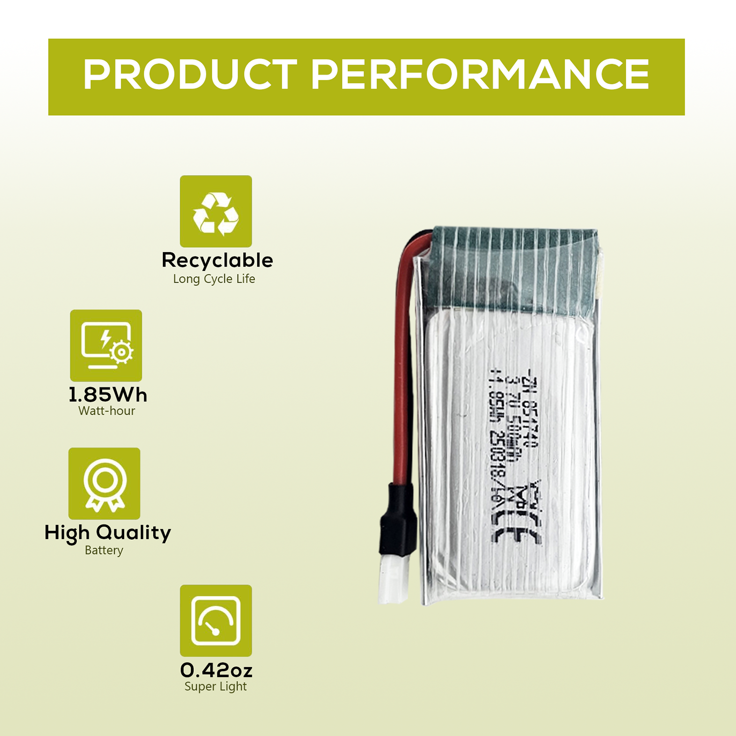 5Pcs 3.7V 500mAh LiPo Batterie - Drone Charger บทวิจารณ์และราคา