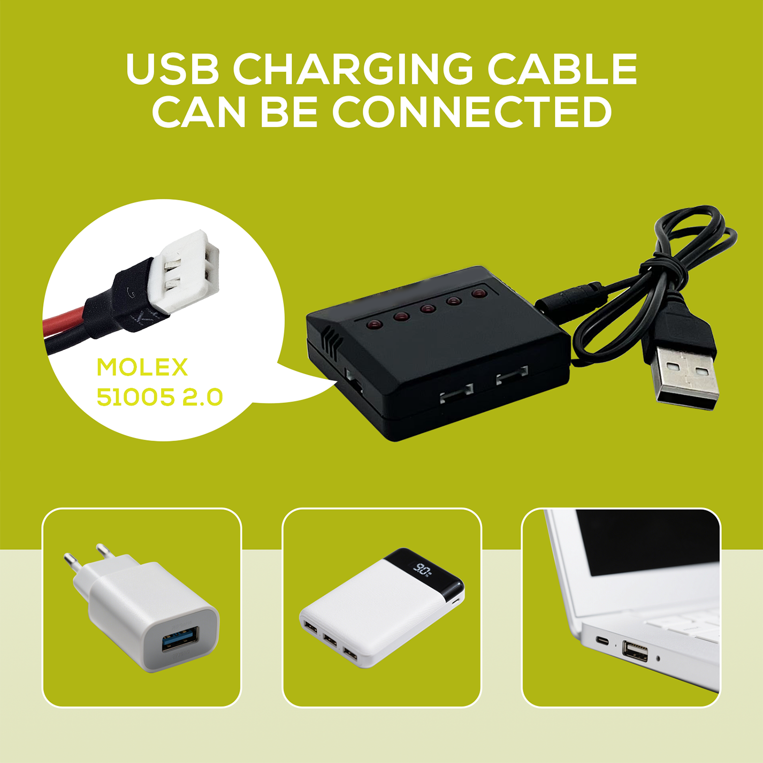 5Pcs 3.7V 500mAh LiPo Batterie - Drone Charger บทวิจารณ์และราคา