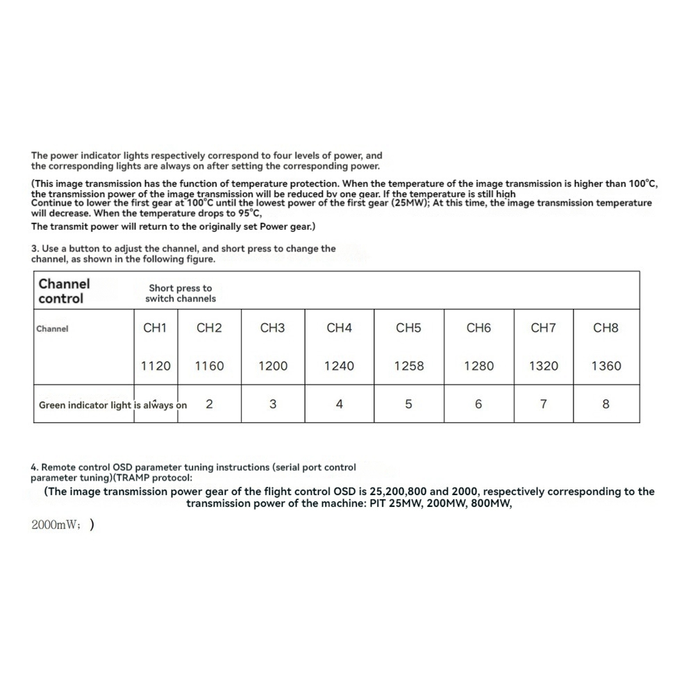 AS96-1.2G 2W VTX 8CH 2000Mw FP - Drone Transmitter บทวิจารณ์และราคา