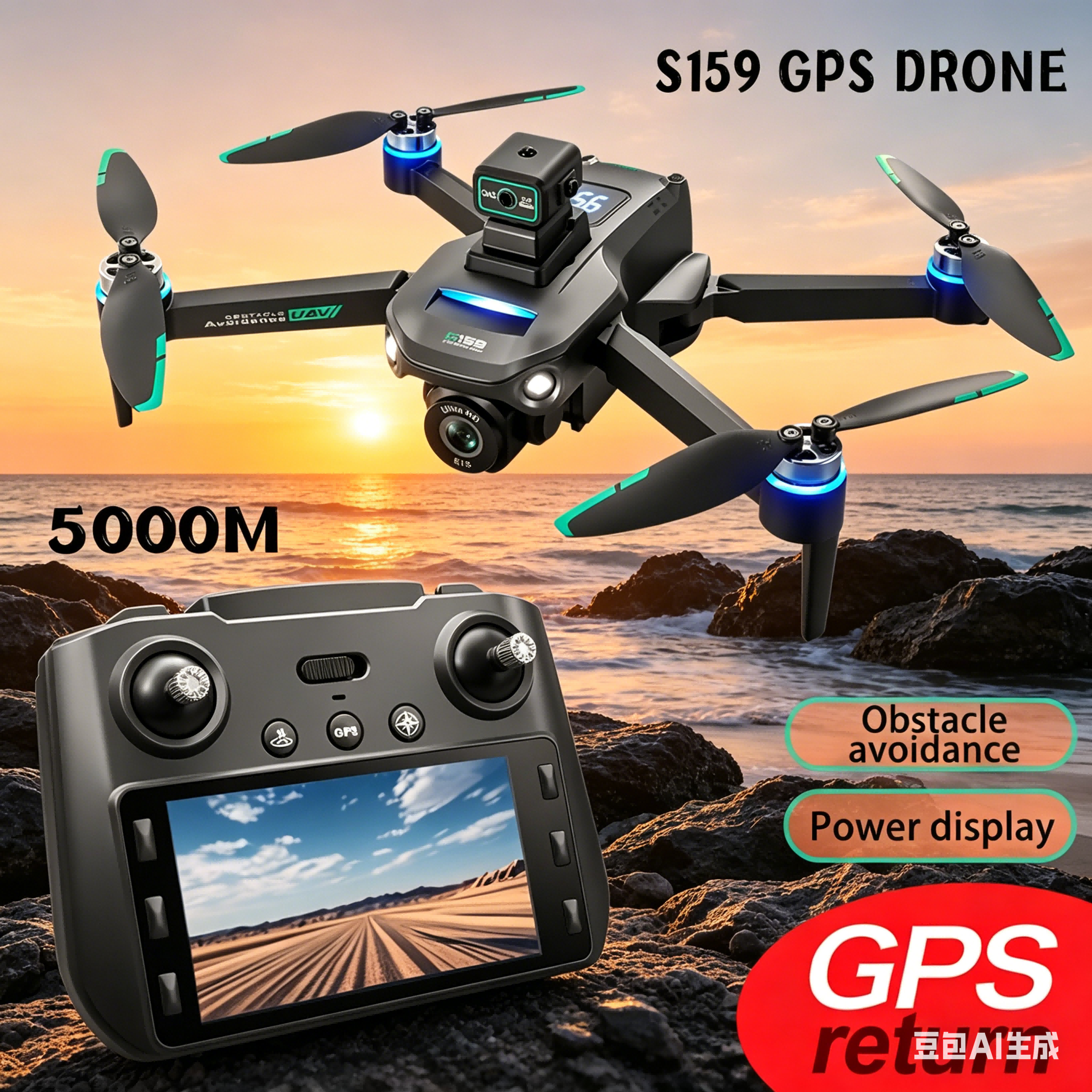 S159 GPS Drone 4K Profesional  - Drone Gps Mount บทวิจารณ์และราคา
