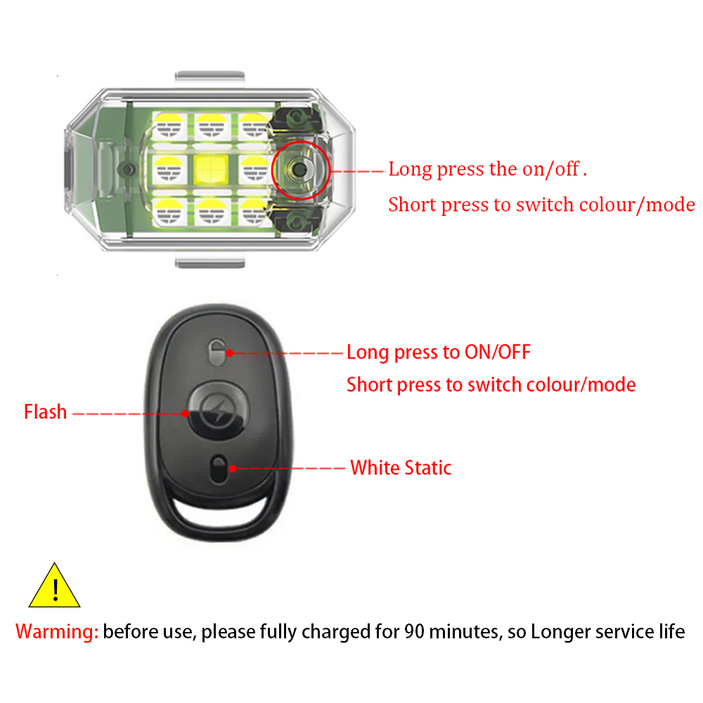 1/2/4pcs Wireless LED Drone St - Drone Led Light บทวิจารณ์และราคา